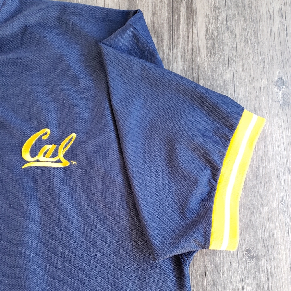 CAL BEARS BLUE+GOLD V-NECK SPORTS TOP